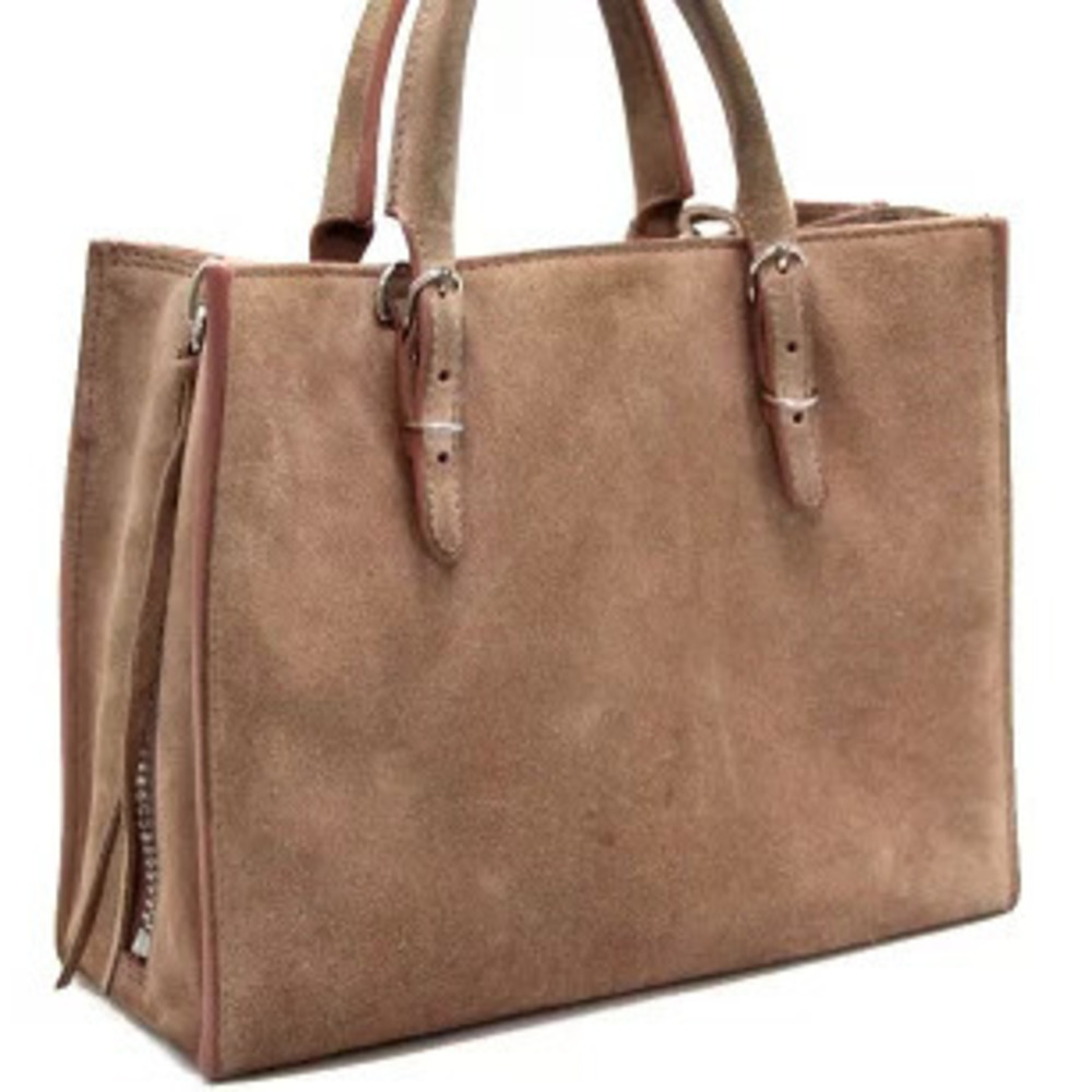 Balenciaga Paper Bag Suede Calfskin Pink Beige - Picture 3 of 6